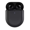 Black wireless earbuds in charging case on a white background of redmi buds 3 pro