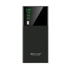 A black SOVO T20 6000 mAh Portable Charger Power Bank with a digital display showing battery percentage.