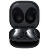 Samsung Buds Live earphones in black color placed inside the charging case
