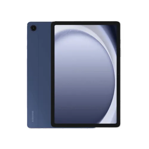 Samsung Galaxy-Tab-A9-Plus-X210 tablet with a blue case on a white background