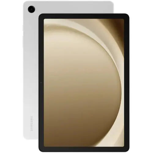 Samsung Galaxy-Tab-A9-Plus-X210 tablet with a silver cover on a white background