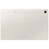 Samsung Galaxy Tab S9 X710 in beige color tablet with Samsung logo  and pen on a white background.