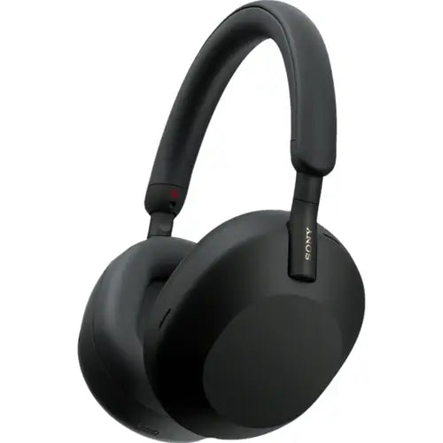 A pair of Sony WH-1000XM5 Wireless ANC Headphones in black color.