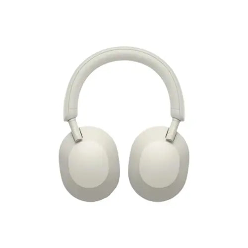 A pair of Sony WH-1000XM5 Wireless ANC Headphones in beige color.