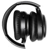 A pair of black Soundpeats A6 wireless headphones with a closed-back design, showing the ear cups and over-ear cushions.