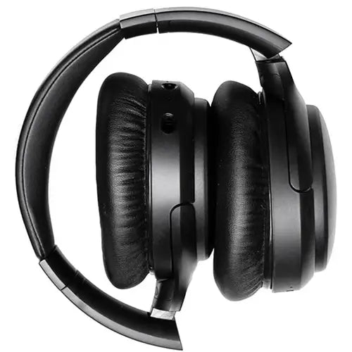 A pair of black Soundpeats A6 wireless headphones with a closed-back design, showing the ear cups and over-ear cushions.