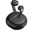 A pair of black Soundpeats Air 4 Wireless Earbuds with a charging case.