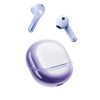 Purple Soundpeats Air5 True Wireless Earphone With Bluetooth 5.4 with charging case on a white background