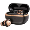 Black and rose gold Soundpeats Opera 03 HI-RES Earbuds with charging case on a white background