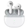 White Soundpeats True Wireless Earbuds Air 3 Deluxe with charging case on a white background