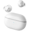 Soundpeats True Wireless Earbuds Free 2 Classic White wireless earbuds with charging case on a white background