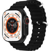 TG58 Ultra Apple smart watch with a black band and case, with digital display.