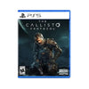 Game disc case 'The Callisto Protocol Day One Edition – PS5' featuring an image of a character in a space suit against a space backdrop.