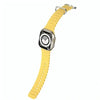W800 Ultra Yellow wristwatch with a silver band on a white background