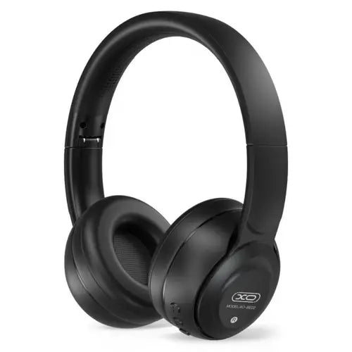 A pair of black XO BE22 Wireless Bluetooth headphones with a over-ear design.