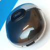 A pair of black XO X17 Space Bluetooth earbuds with a charging case and a USB cable on a white surface. 2