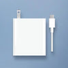 White Xiaomi 120W Charging Combo (Type-A) on a blue background