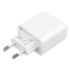 White Xiaomi 33W Wall Charger (Type-A + Type-C) on a white background