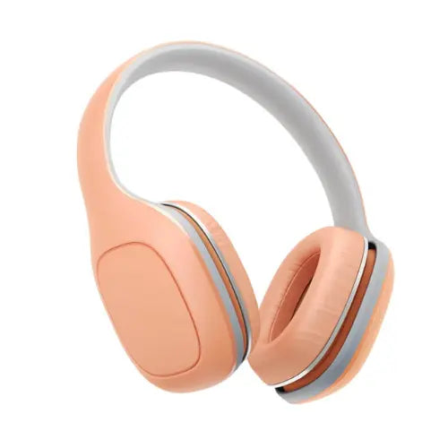 Xiaomi MI Headphones Comfort in Peach color with gray accents on a white background