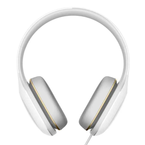Xiaomi MI Headphones Comfort in White colour with gold accents on a white background