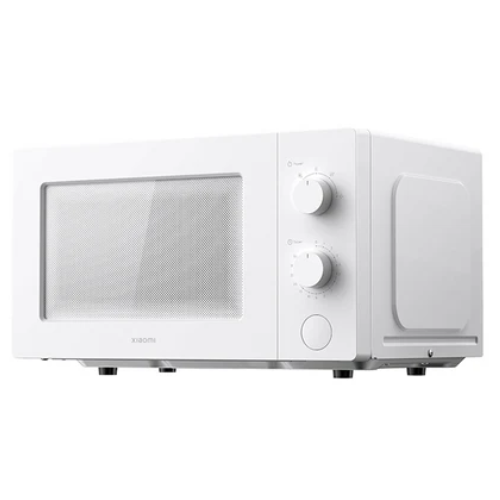 White microwave oven on a white background