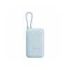 Light blue Xiaomi Power Bank 10000 mAh (Integrated Cable) on a white background