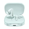White wireless earbuds in a charging case on a white background of xiaomi redmi buds 6