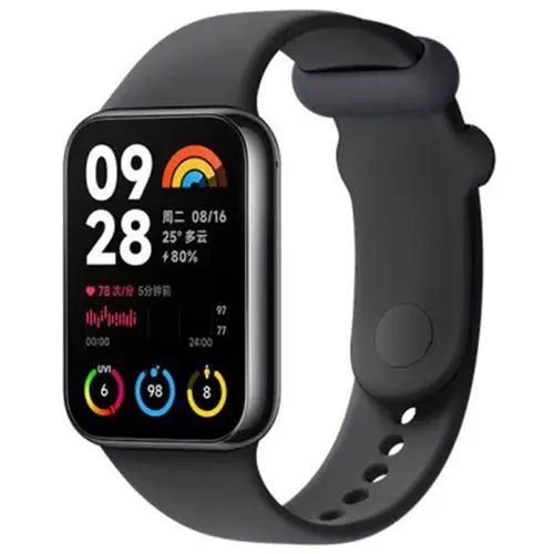 Xiaomi Smart Band 8 Pro Smartwatch with a black band on a white background