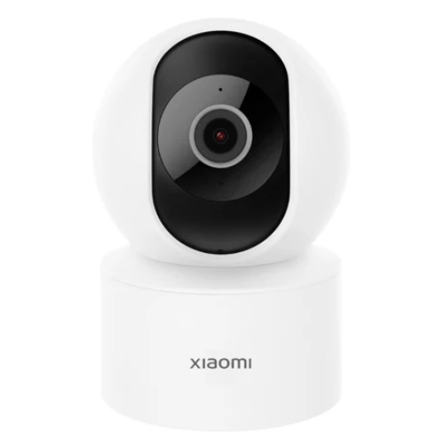 Xiaomi Smart Camera C200 with a white casing and a 180-degree rotatable camera head.