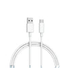 White Xiaomi USB Cable Type C 100cm with connectors on a white background