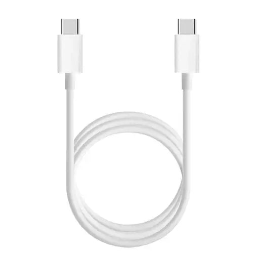 White Xiaomi USB Type-C to Type-C Cable 150cm on a white background