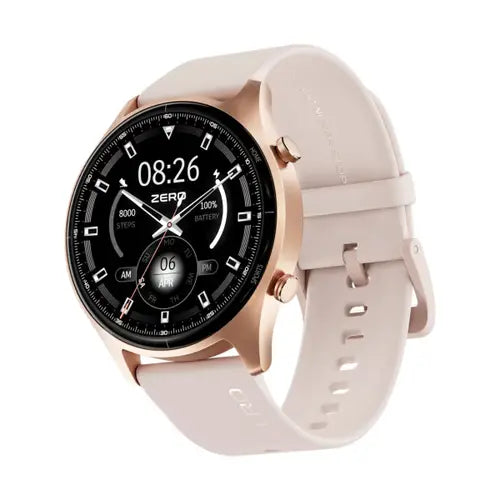 Icon Smartwatch with a pink strap on a white background