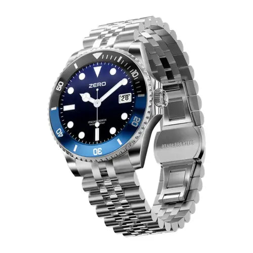A Zero Regal AI Smart Watch with a blue & black watch face, displayed on a white background.