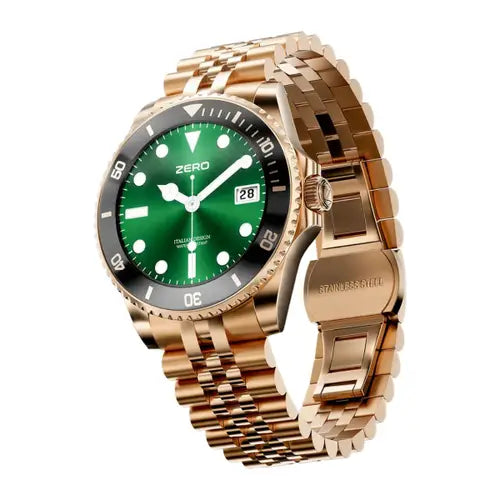 A Zero Regal AI Smart Watch with a green watch face, displayed on a white background.