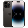 This image displays the Apple iPhone 14 Pro Max, showcasing its sleek design and advanced features. The phone is presented in a stylish matte black finish, emphasizing its modern aesthetic.