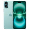 This image features the Apple iPhone 16 Plus, presented in a sleek, green color. The phone's design showcases a prominent display with minimal bezels, enhancing the visual experience with stunning clarity.