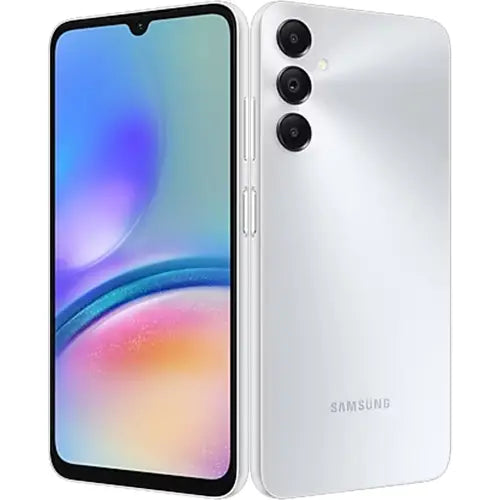 Samsung Galaxy A05s showing front and back on a white background 