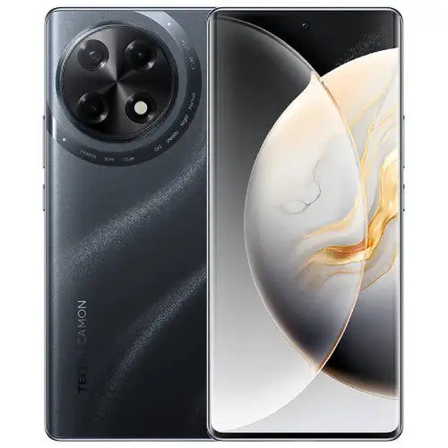 Tecno Camon 30s Smartphone with camera module and display on a white background