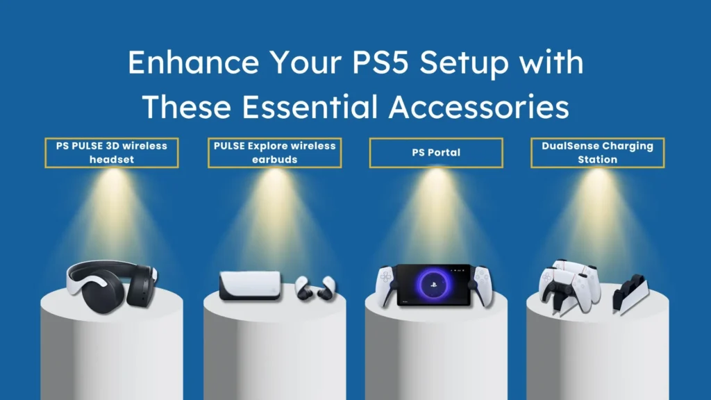 Top PS5 accessories including PS Portal, PULSE 3D headset, and more to boost your PS5 experience.